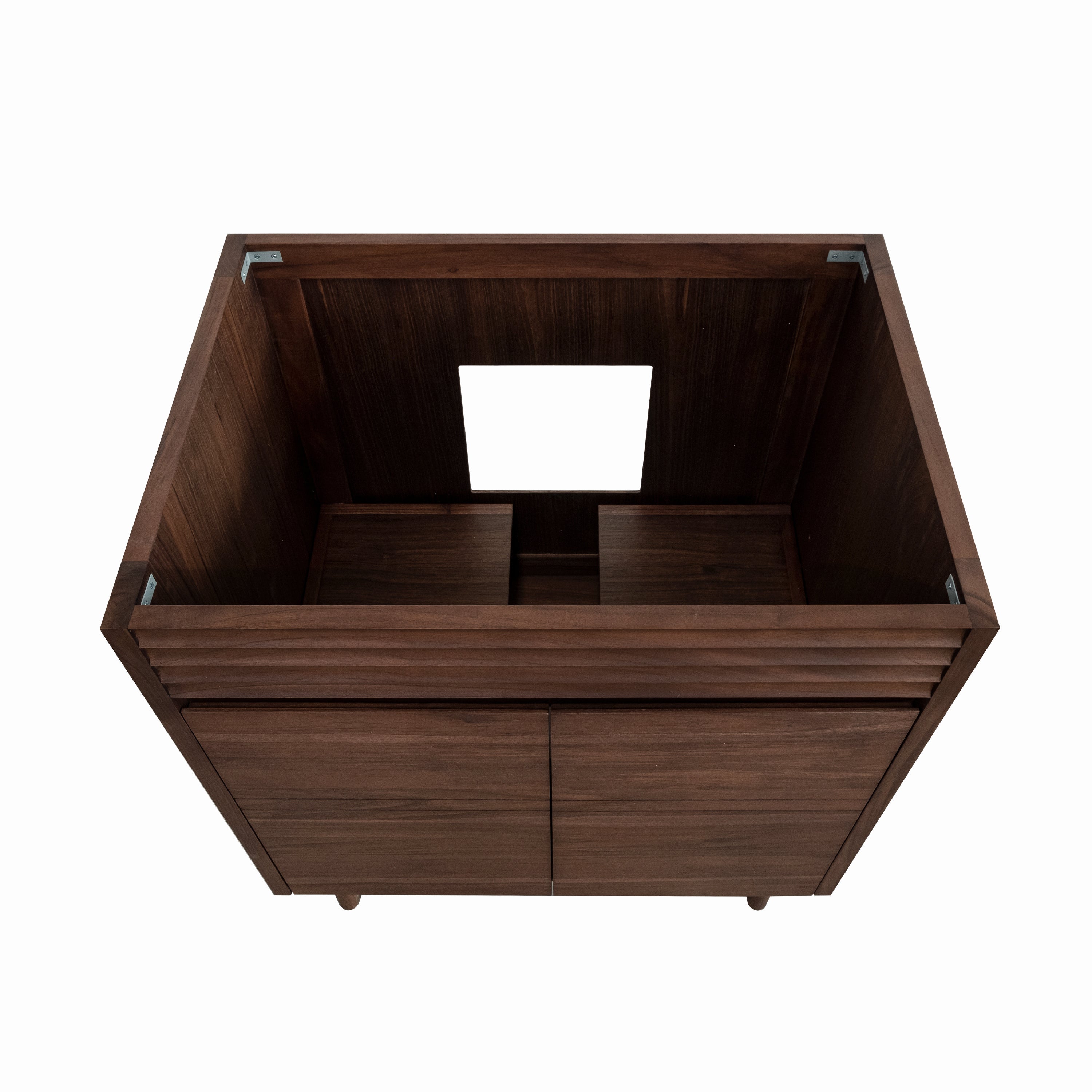 coffee teak vanity base