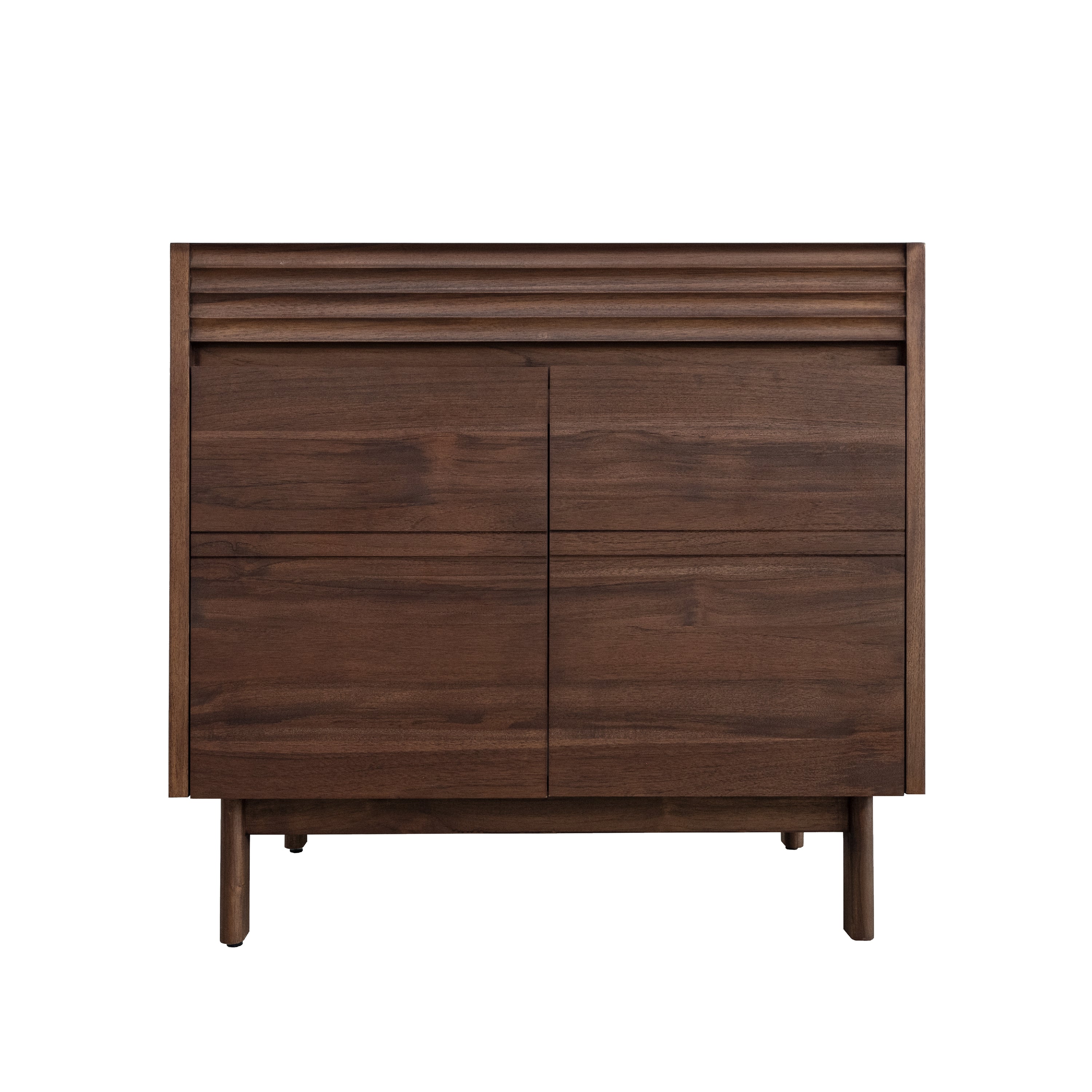 coffee teak vanity base