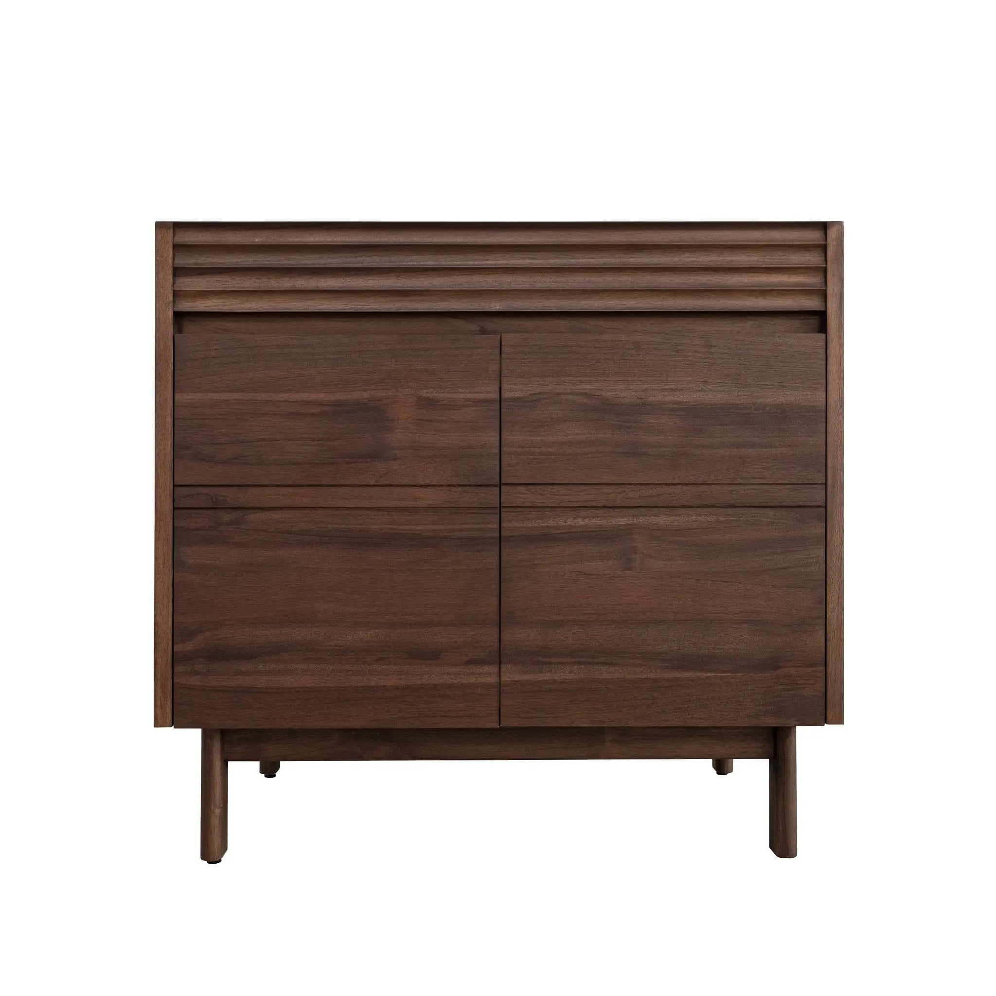 coffee teak vanity base
