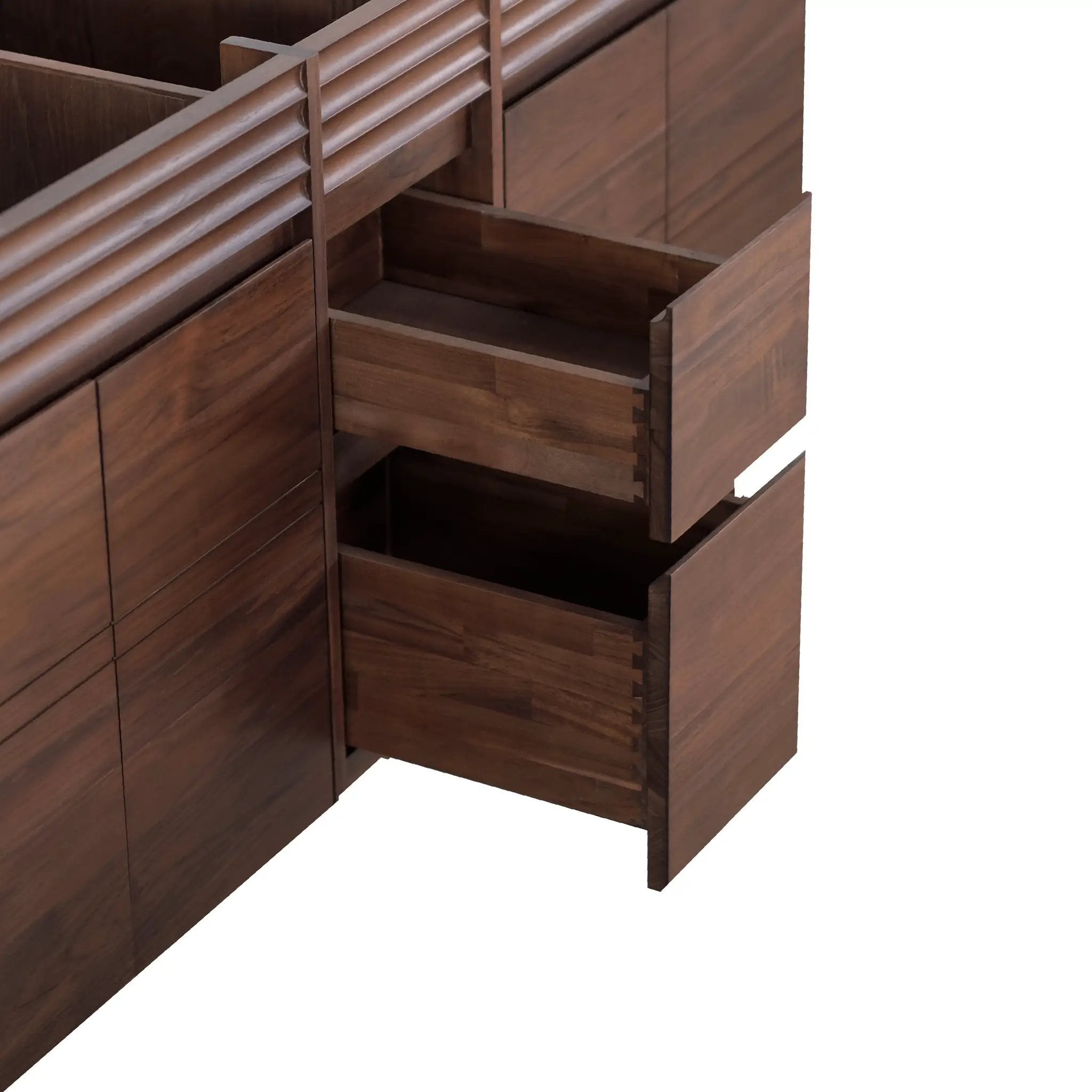 coffee teak vanity base