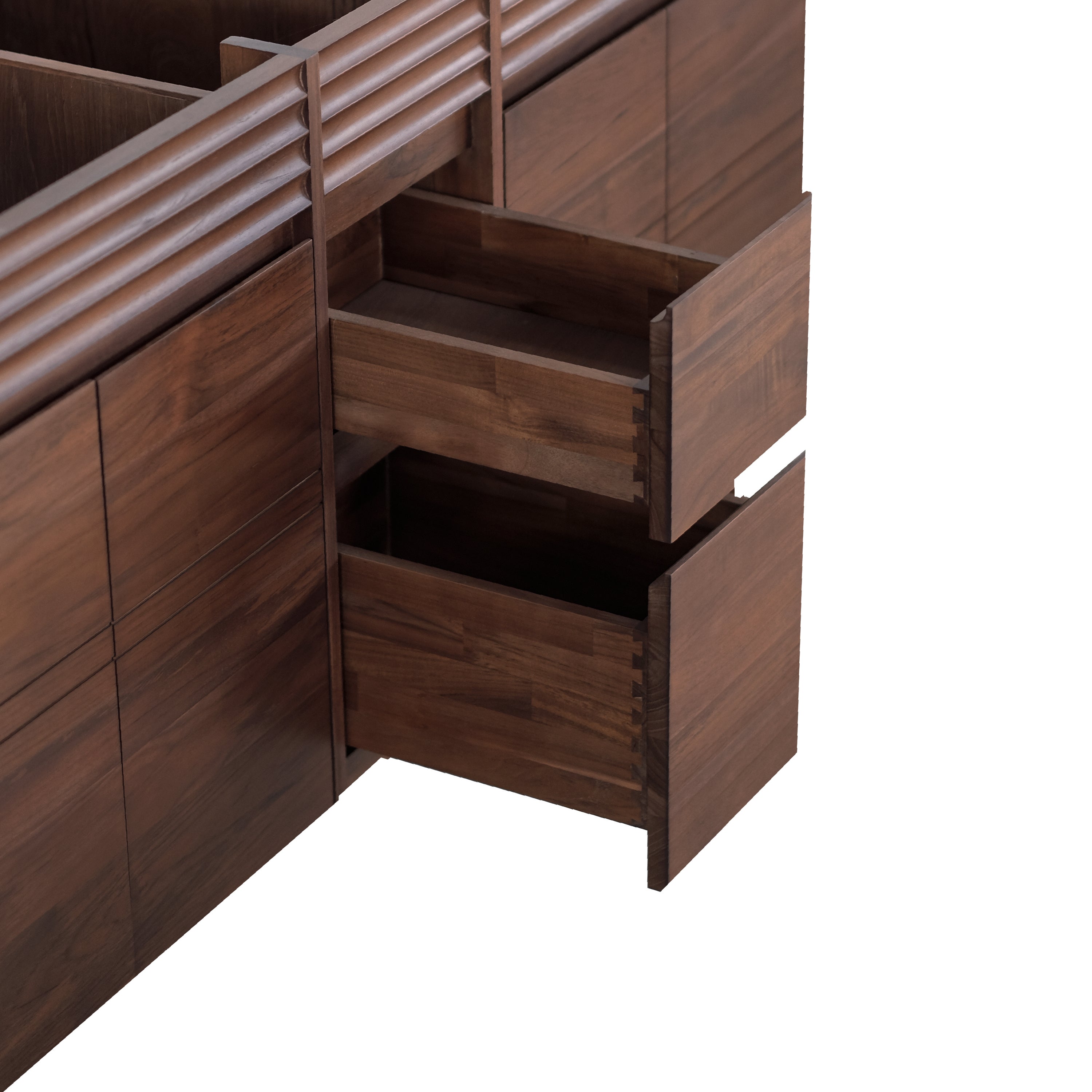 coffee teak vanity base