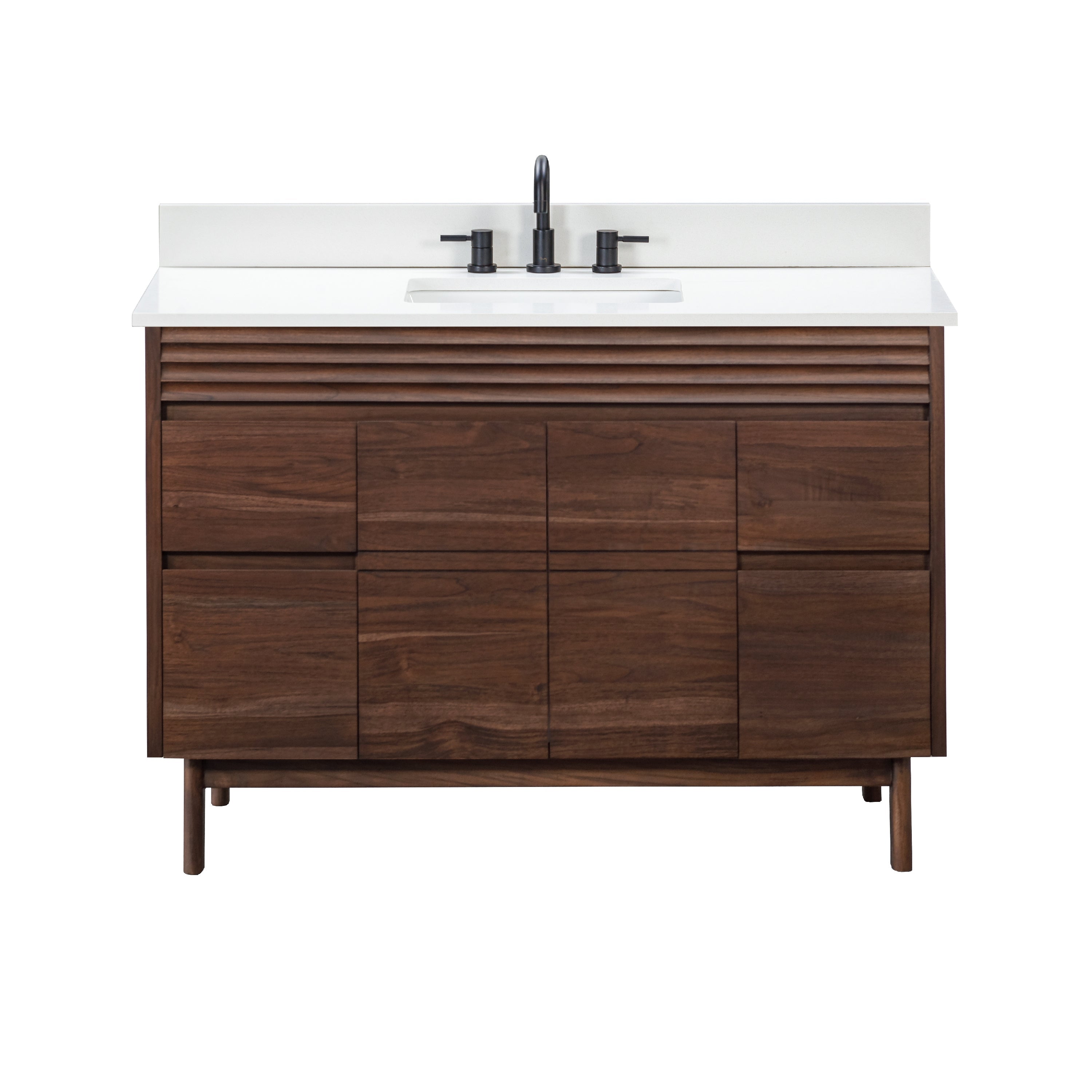 Avanity Carina 49 in. Single Sink Bathroom Vanity Set in Coffee Teak