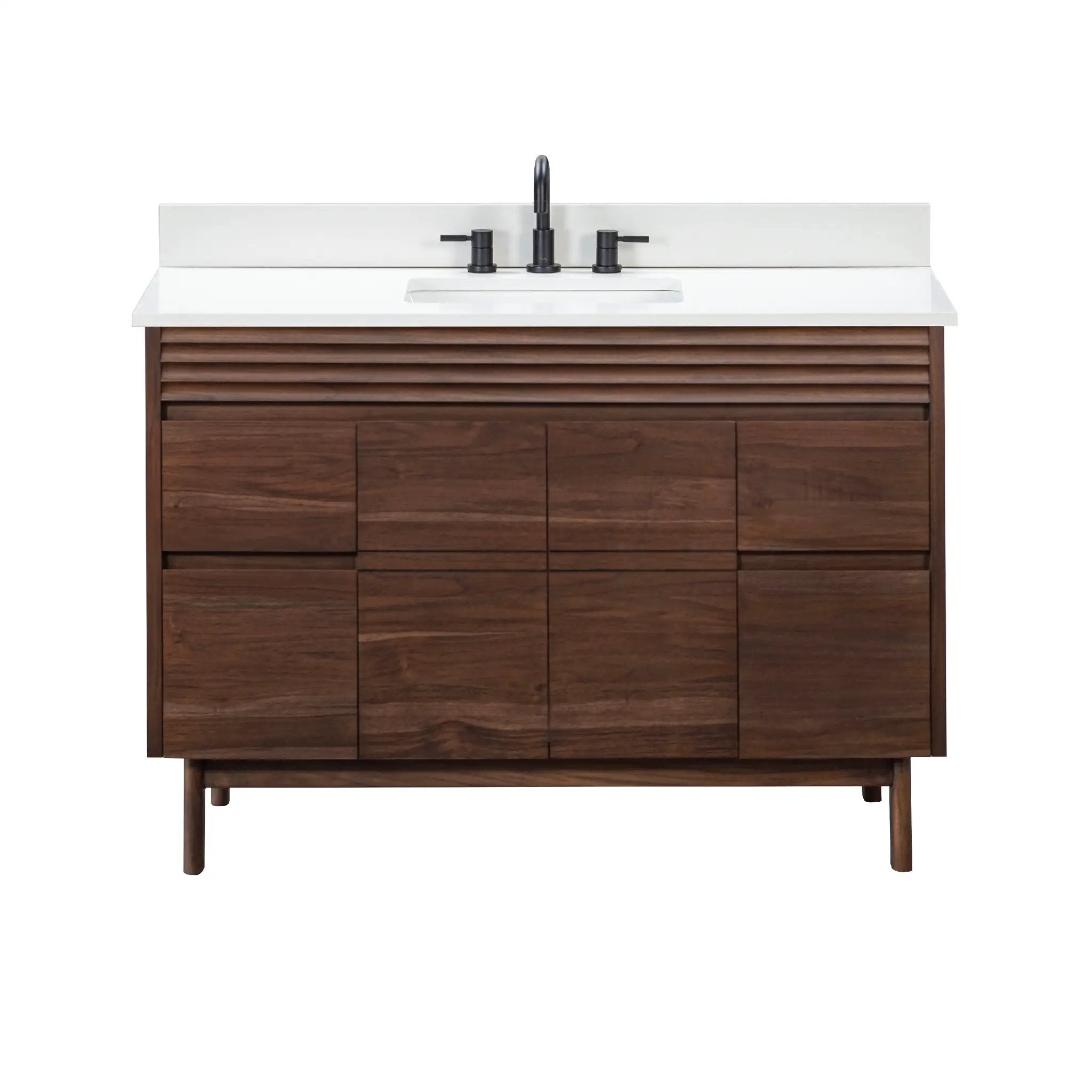 Avanity Carina 49 in. Single Sink Bathroom Vanity Set in Coffee Teak by Avanity