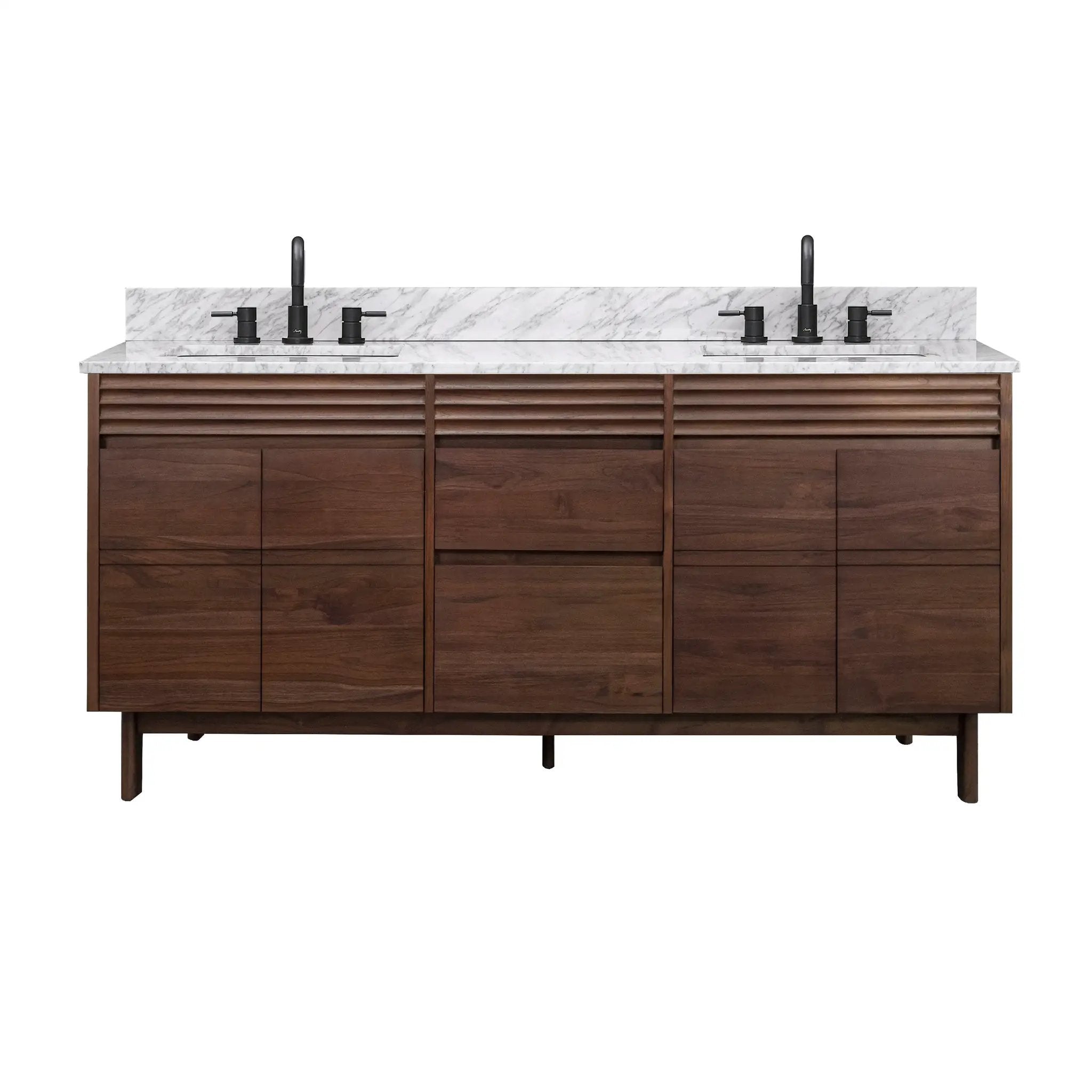 coffee teak vanity set