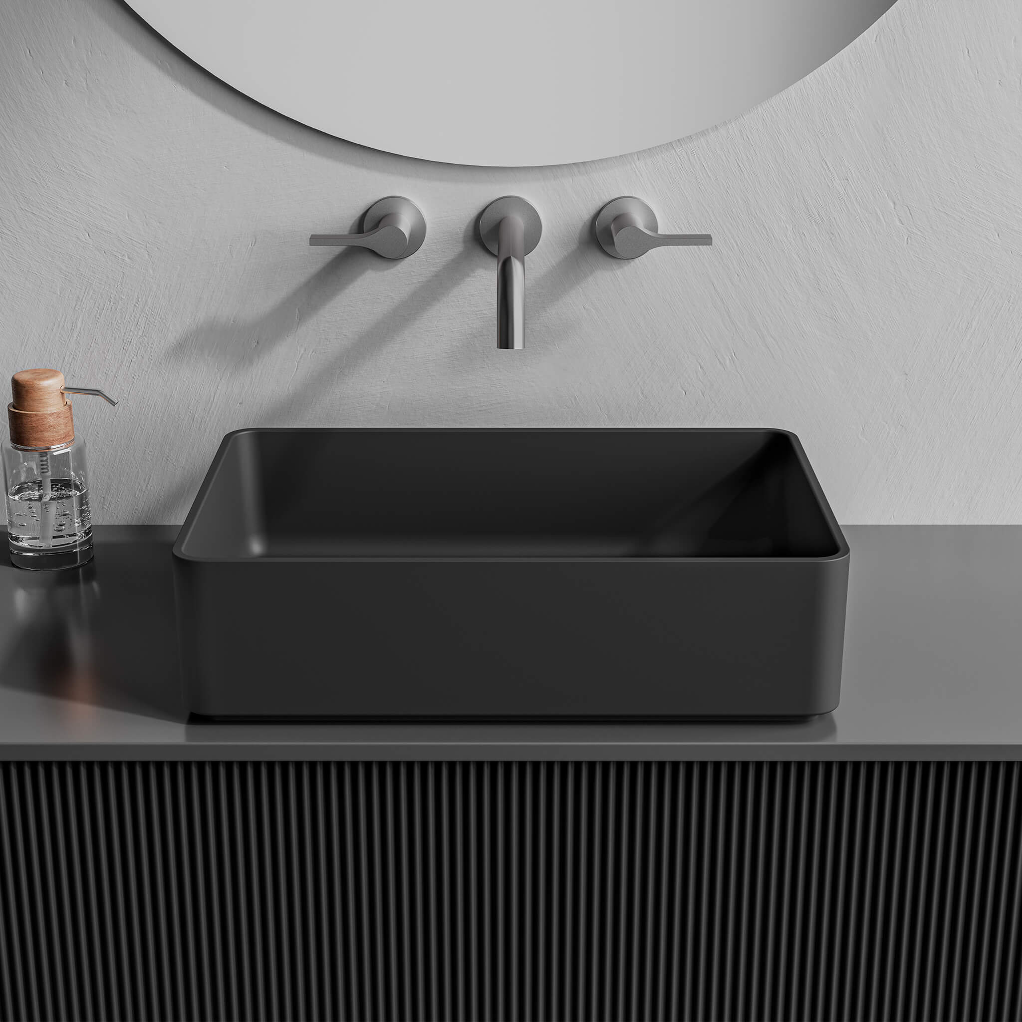 black matte sink