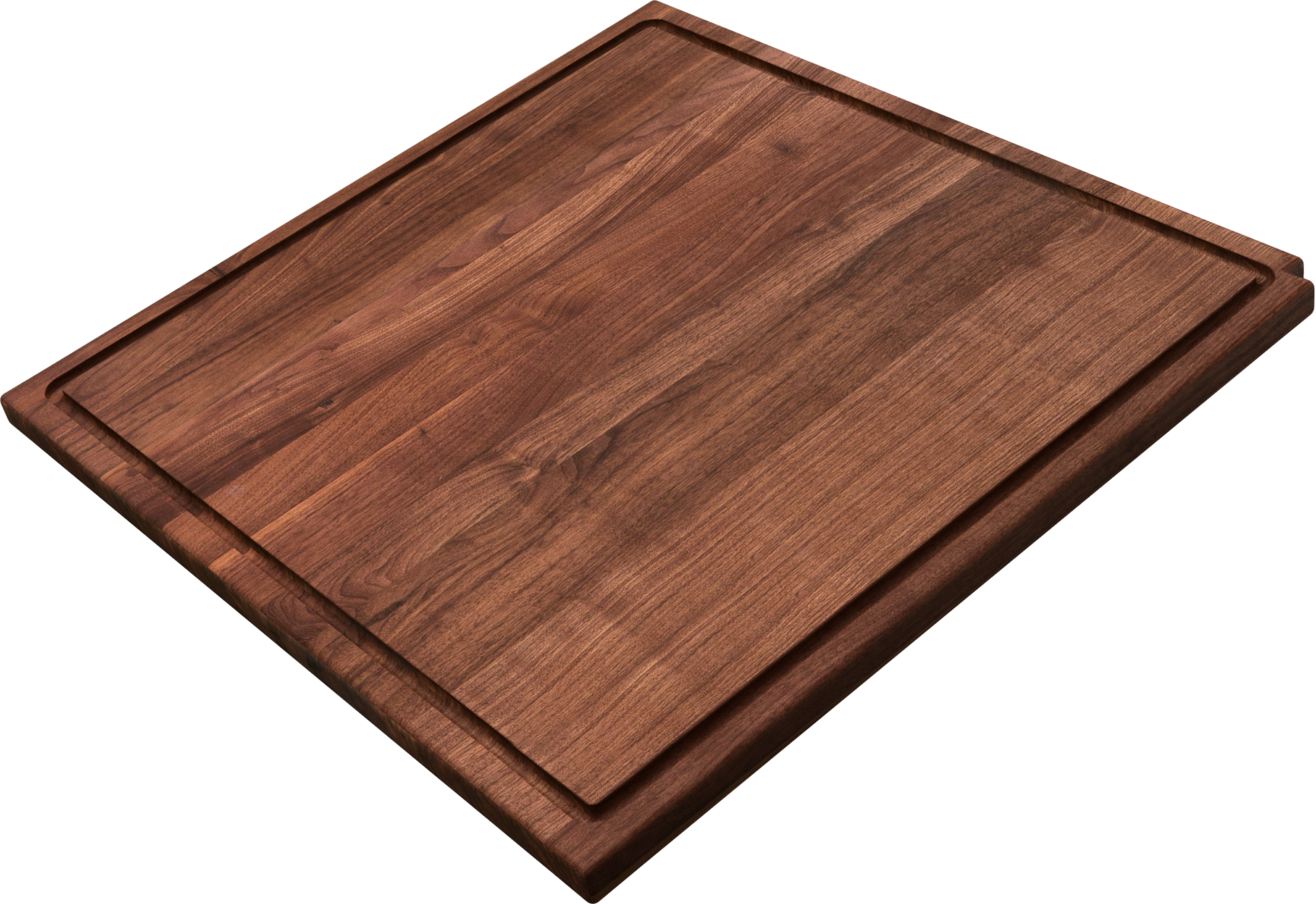 The Galley Upper Tier Corner Cutting Board 18-1/4" x 18-1/4" with Juice Groove on one side by The Galley