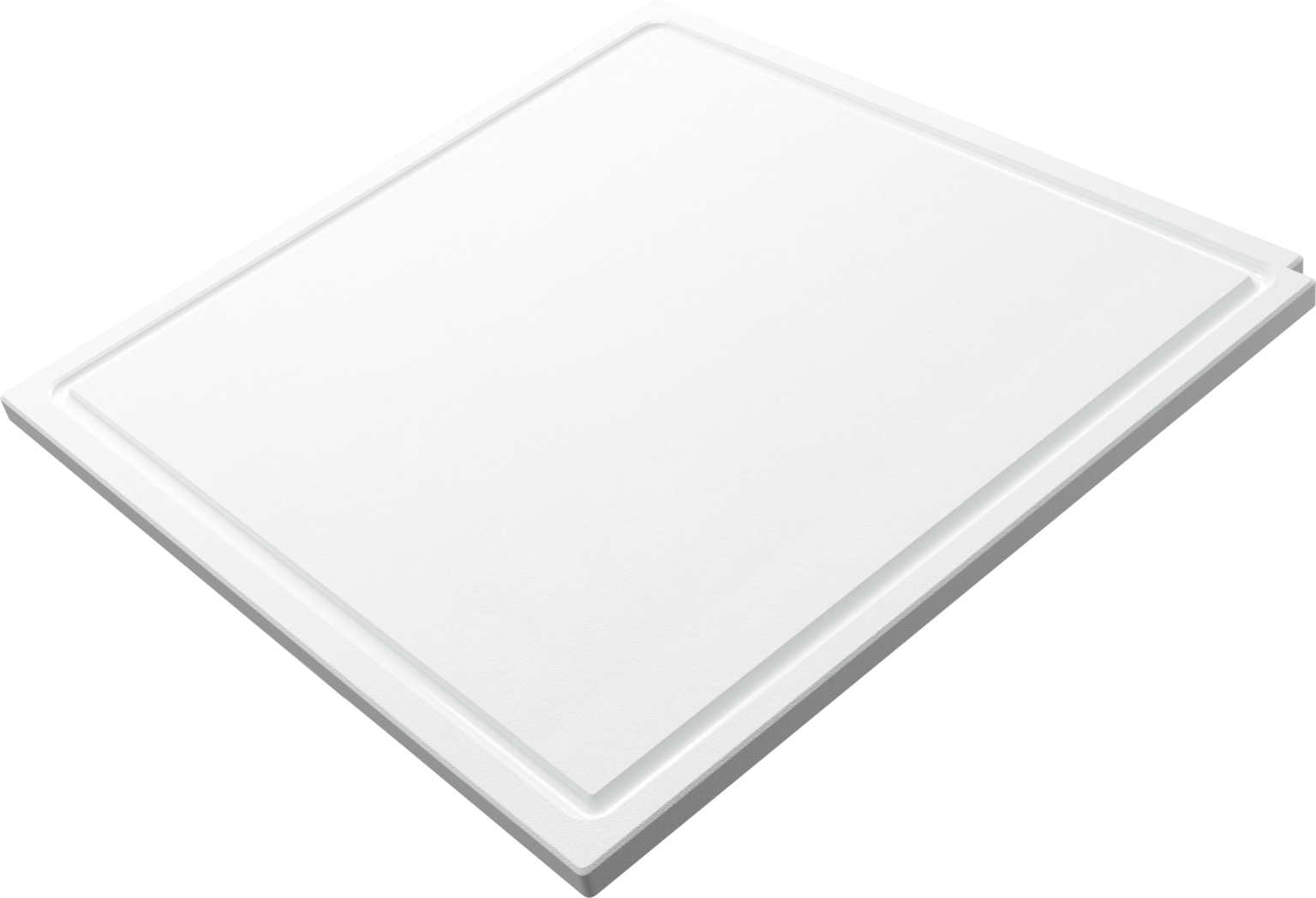 The Galley Upper Tier Corner Cutting Board 18-1/4" x 18-1/4" with Juice Groove on one side by The Galley