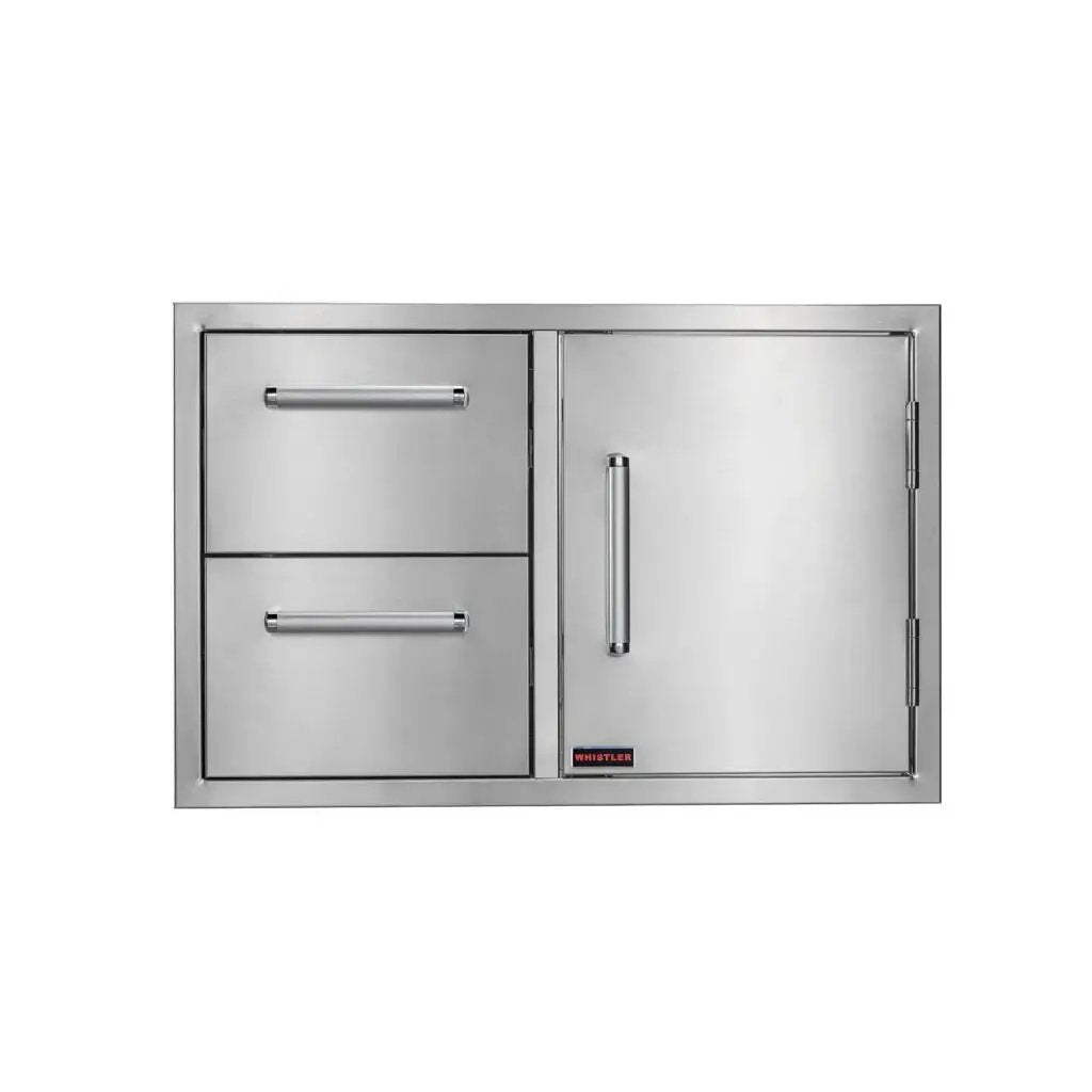 stainless steel drawer and door