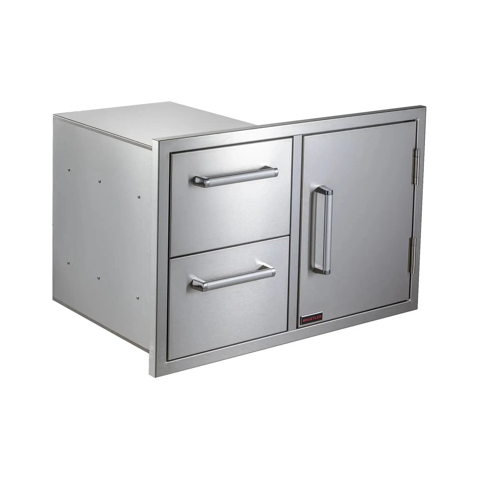 stainless steel drawer and door