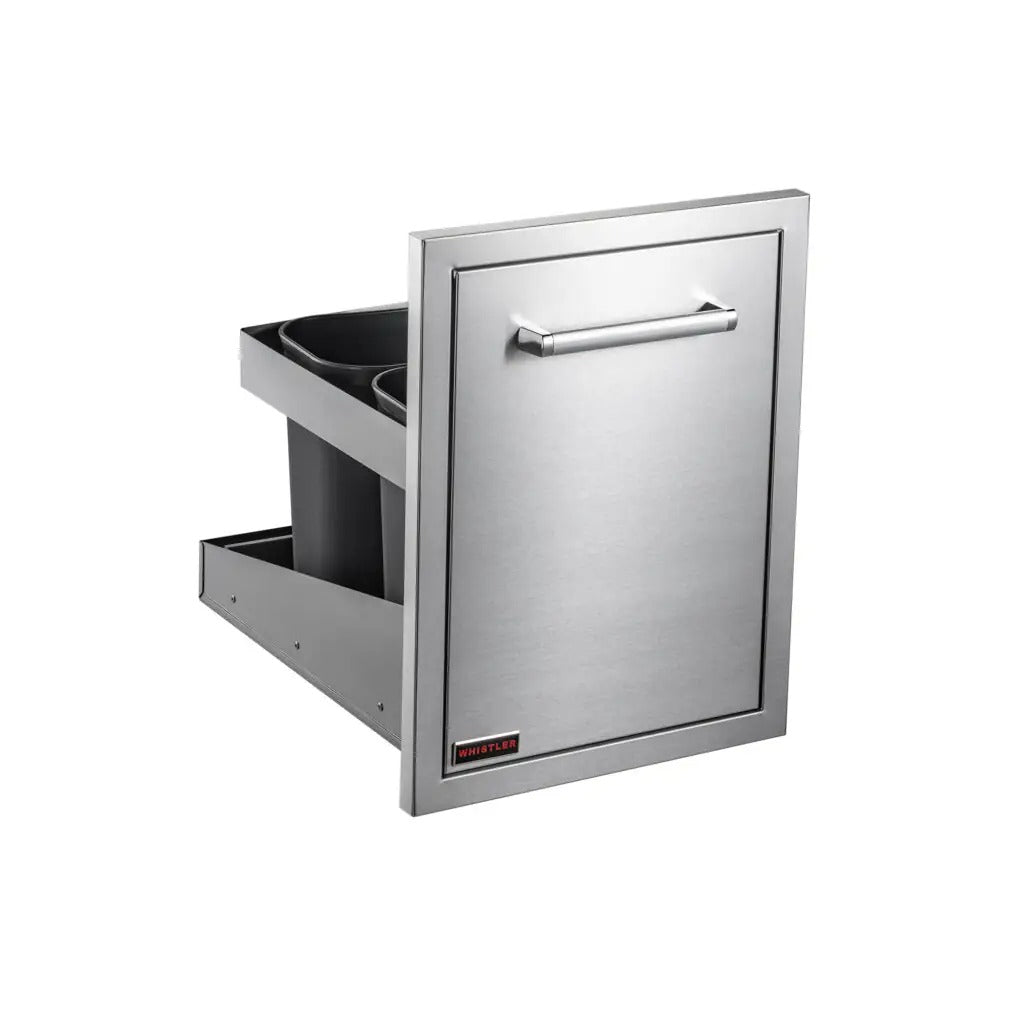 stainless steel trash can