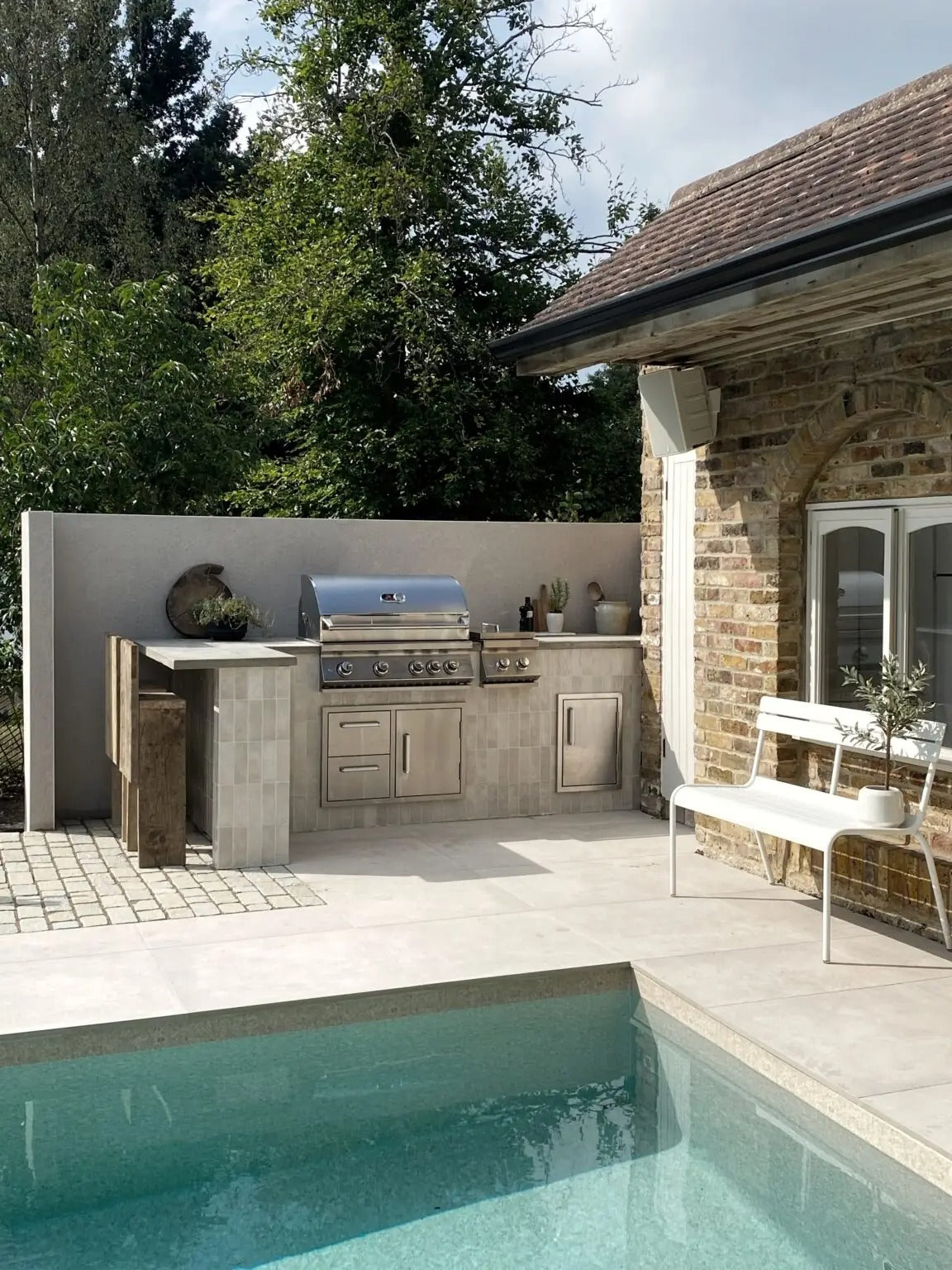 stainless steel grill