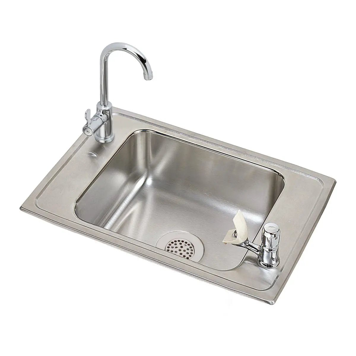 brushed satin drop-in classroom ada sink