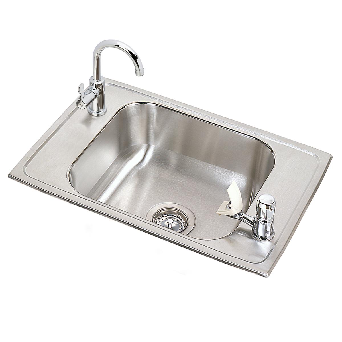 brushed satin drop-in classroom ada sink
