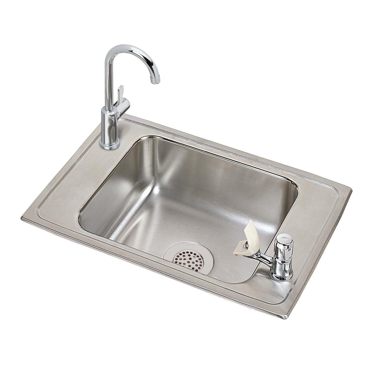 brushed satin drop-in classroom ada sink