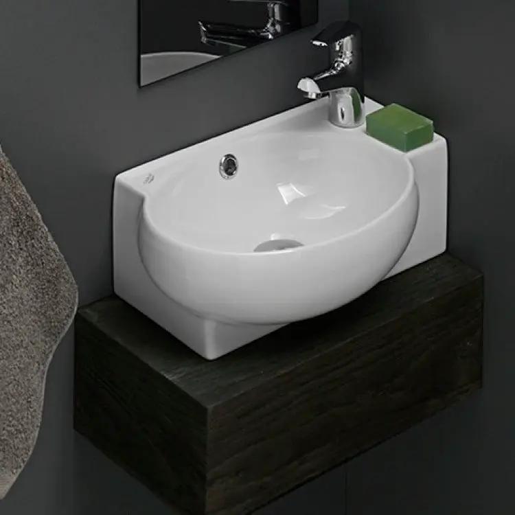 white bathroom sink