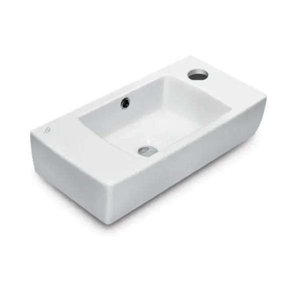 white bathroom sink