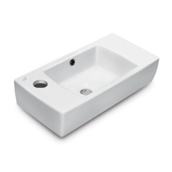 white bathroom sink