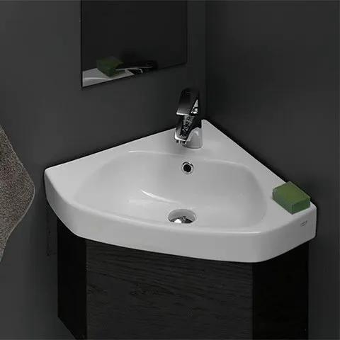 white bathroom sink