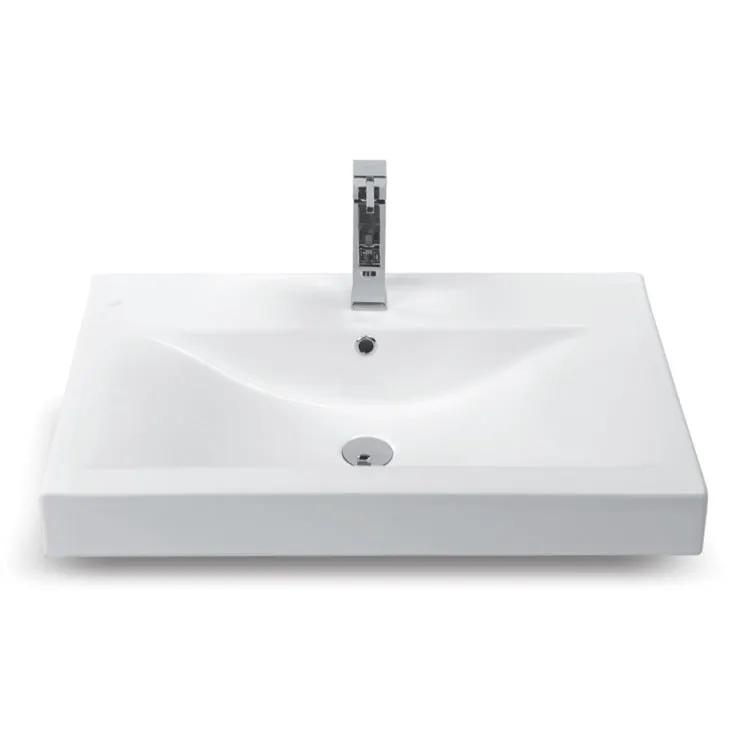 white bathroom sink
