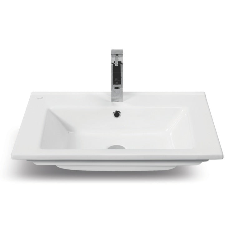 white bathroom sink