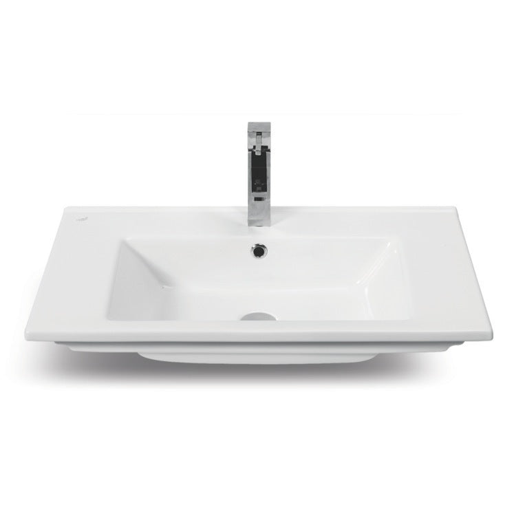 white bathroom sink