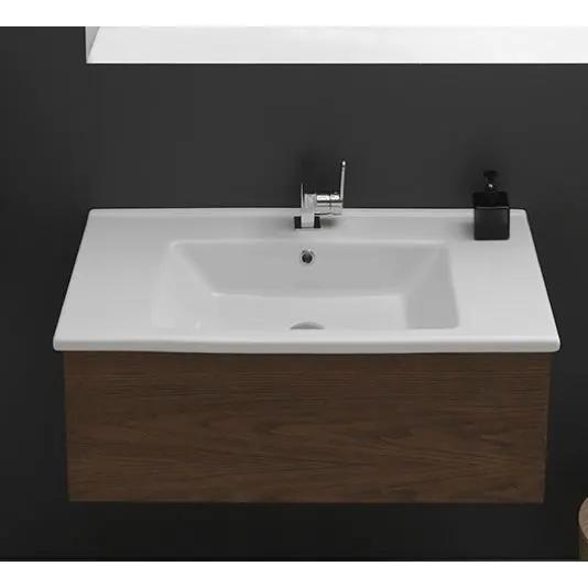 white bathroom sink