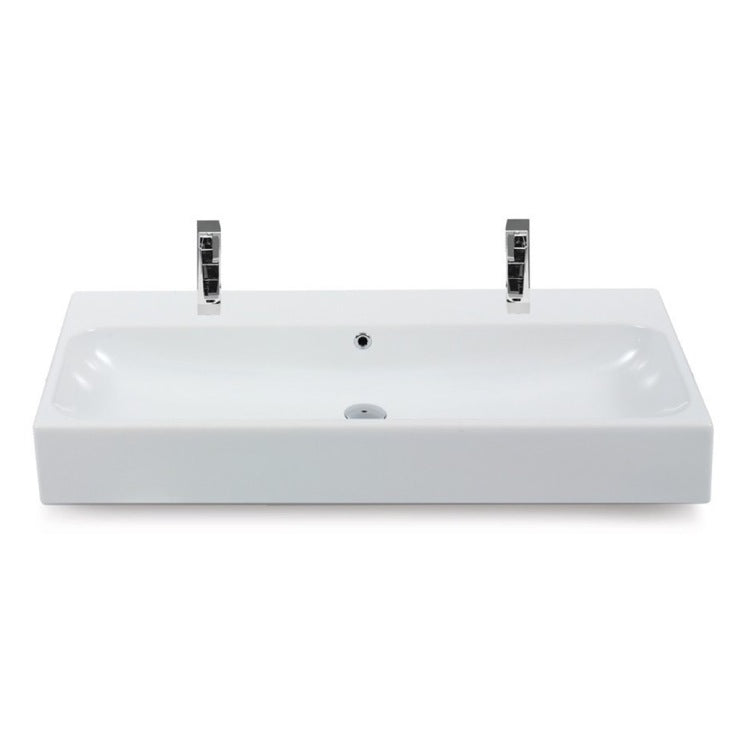 white bathroom sink