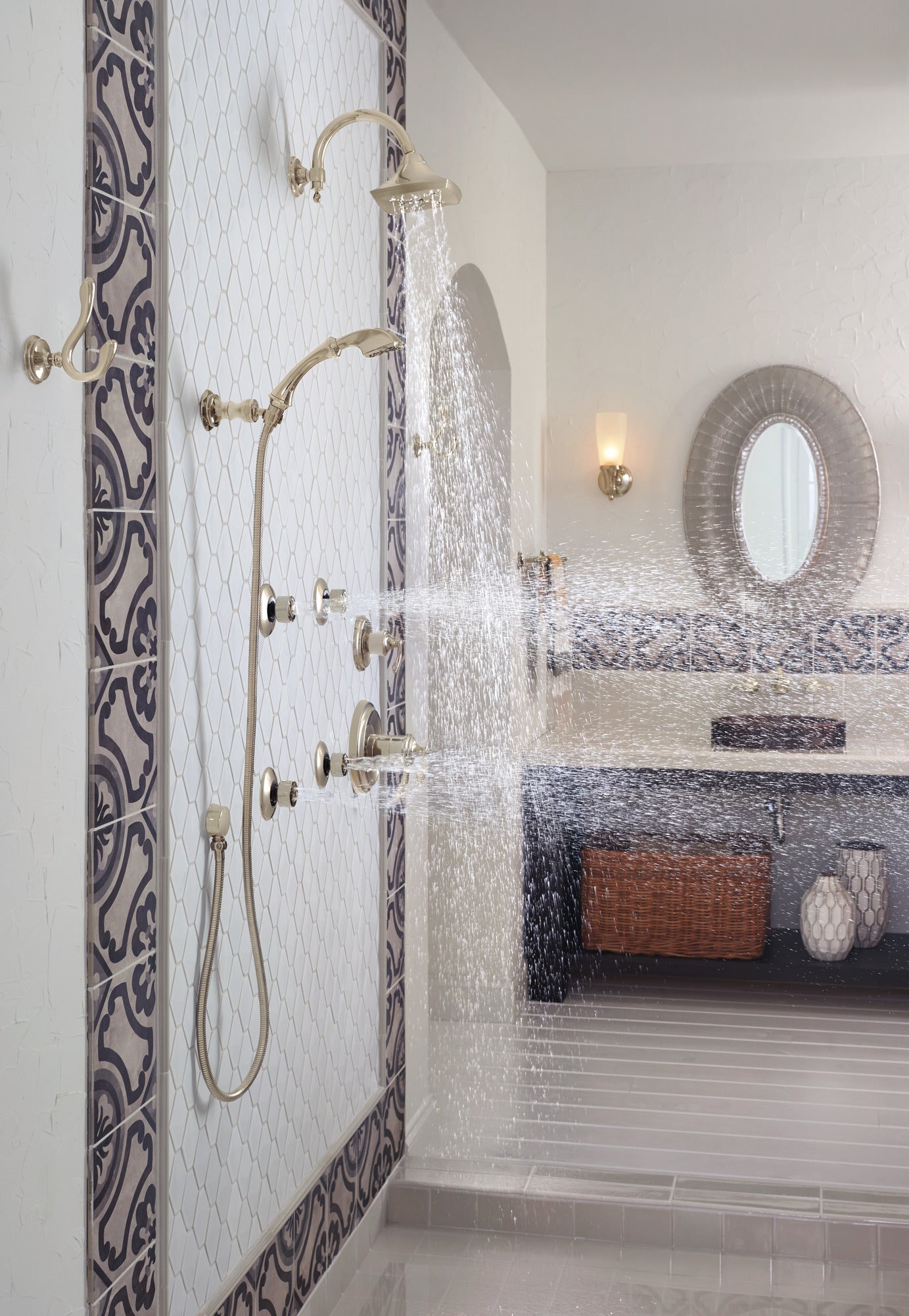 polished nickel robe hook