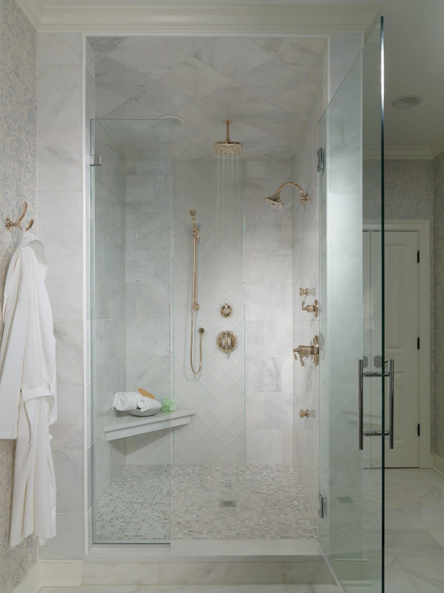 polished nickel thermostatic valve