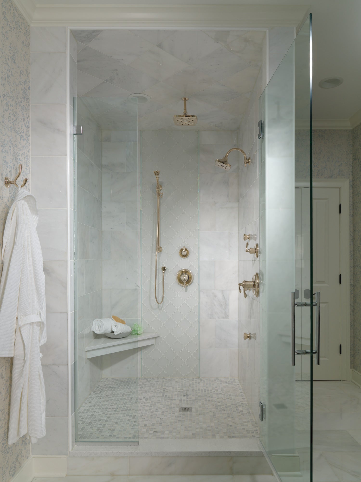 polished nickel showerhead