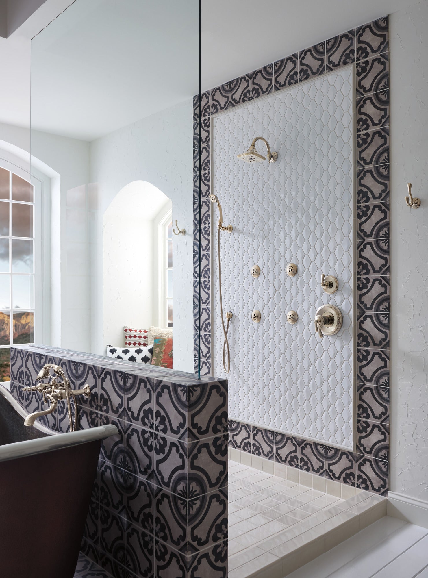 polished nickel tub filler unions