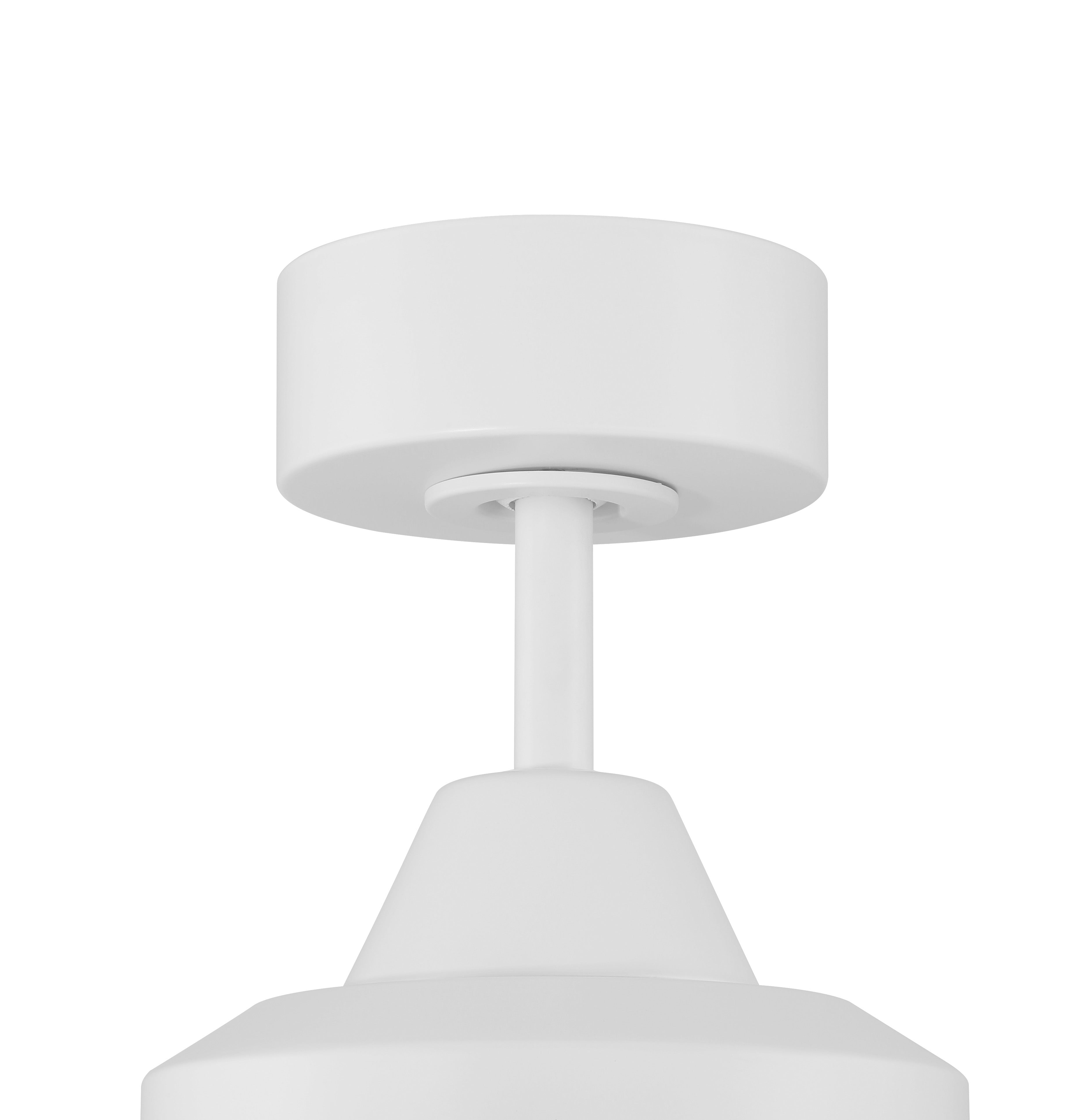 matte white ceiling fans