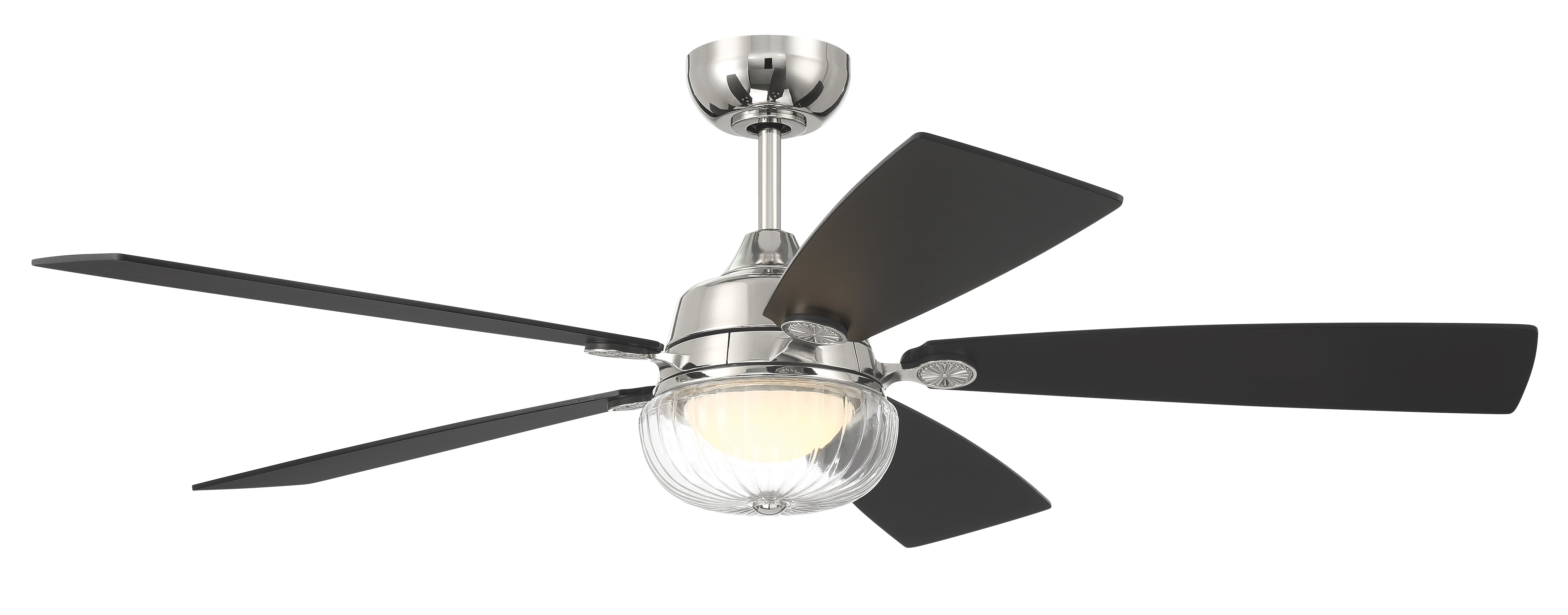 polished nickel ceiling fans