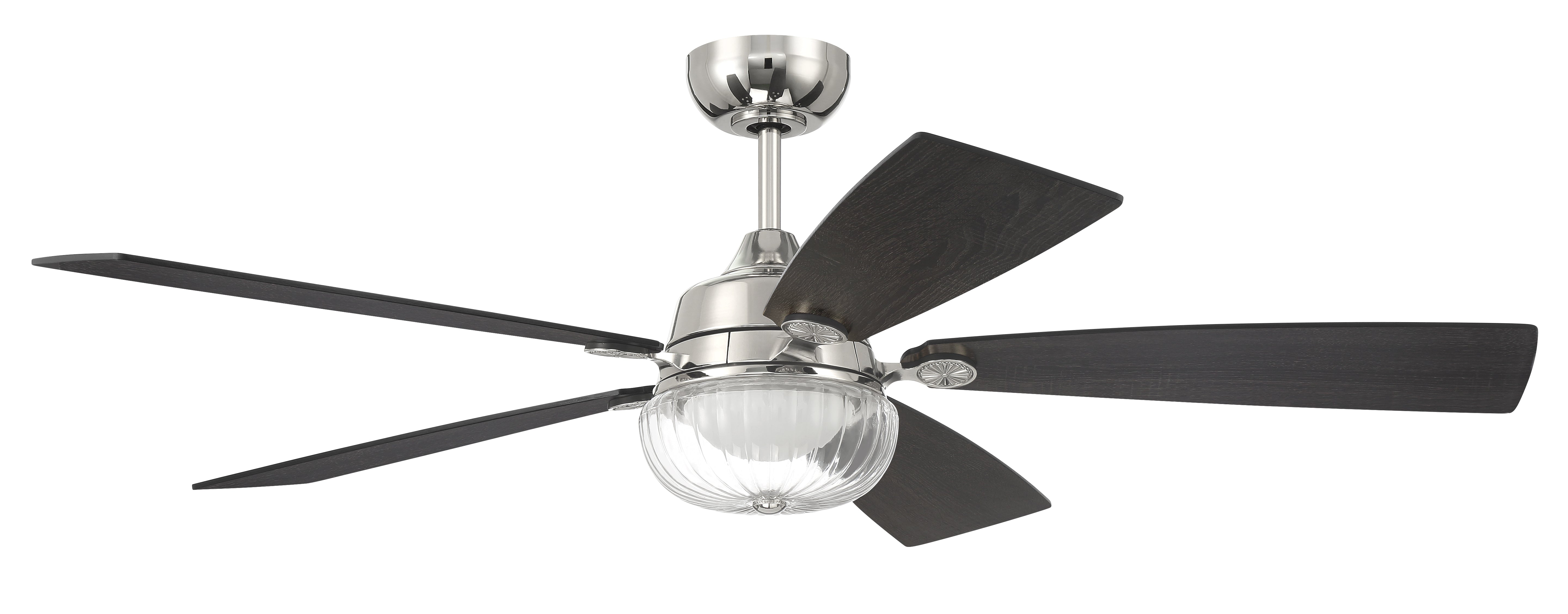 polished nickel ceiling fans