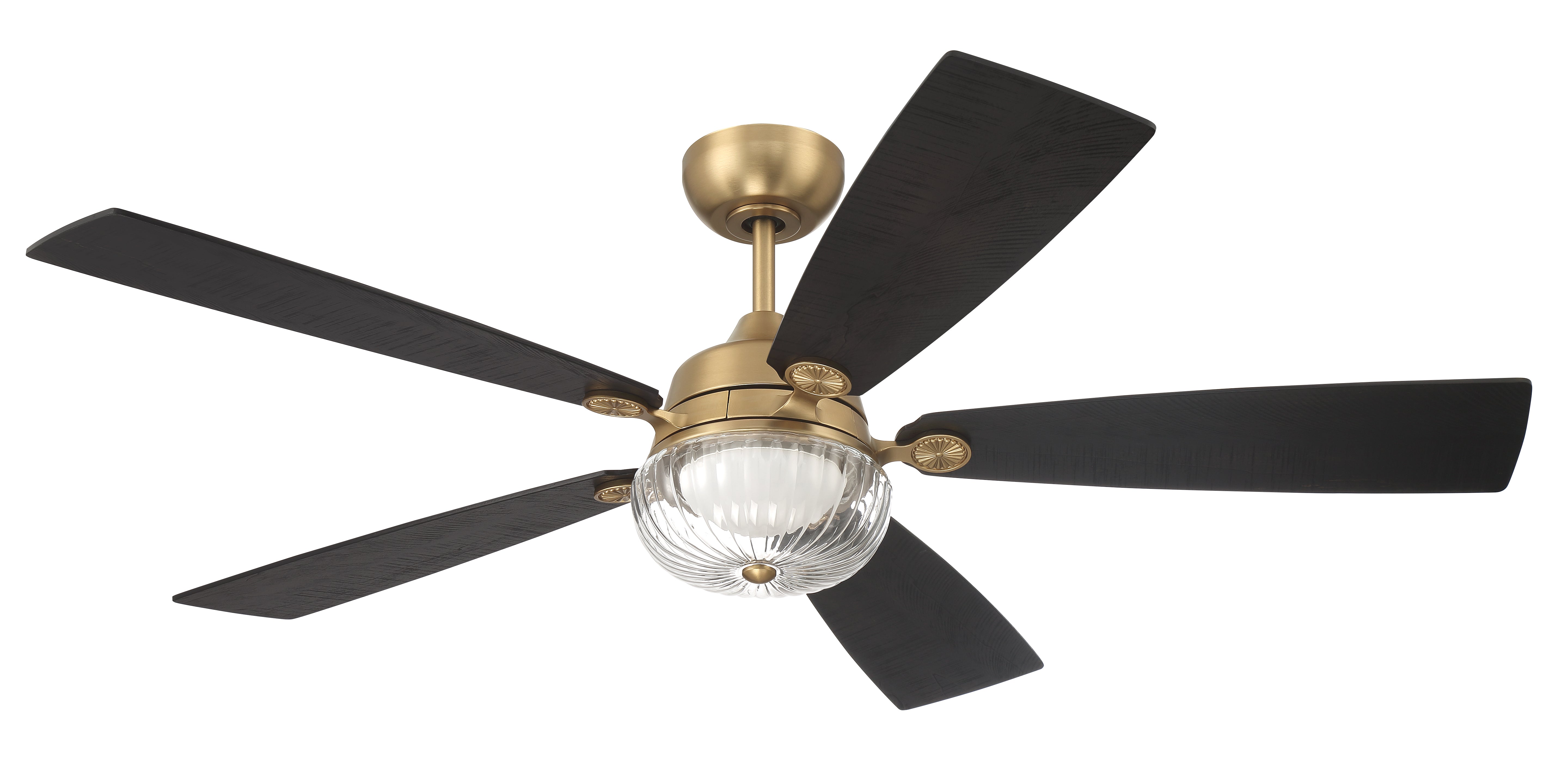 satin brass ceiling fans