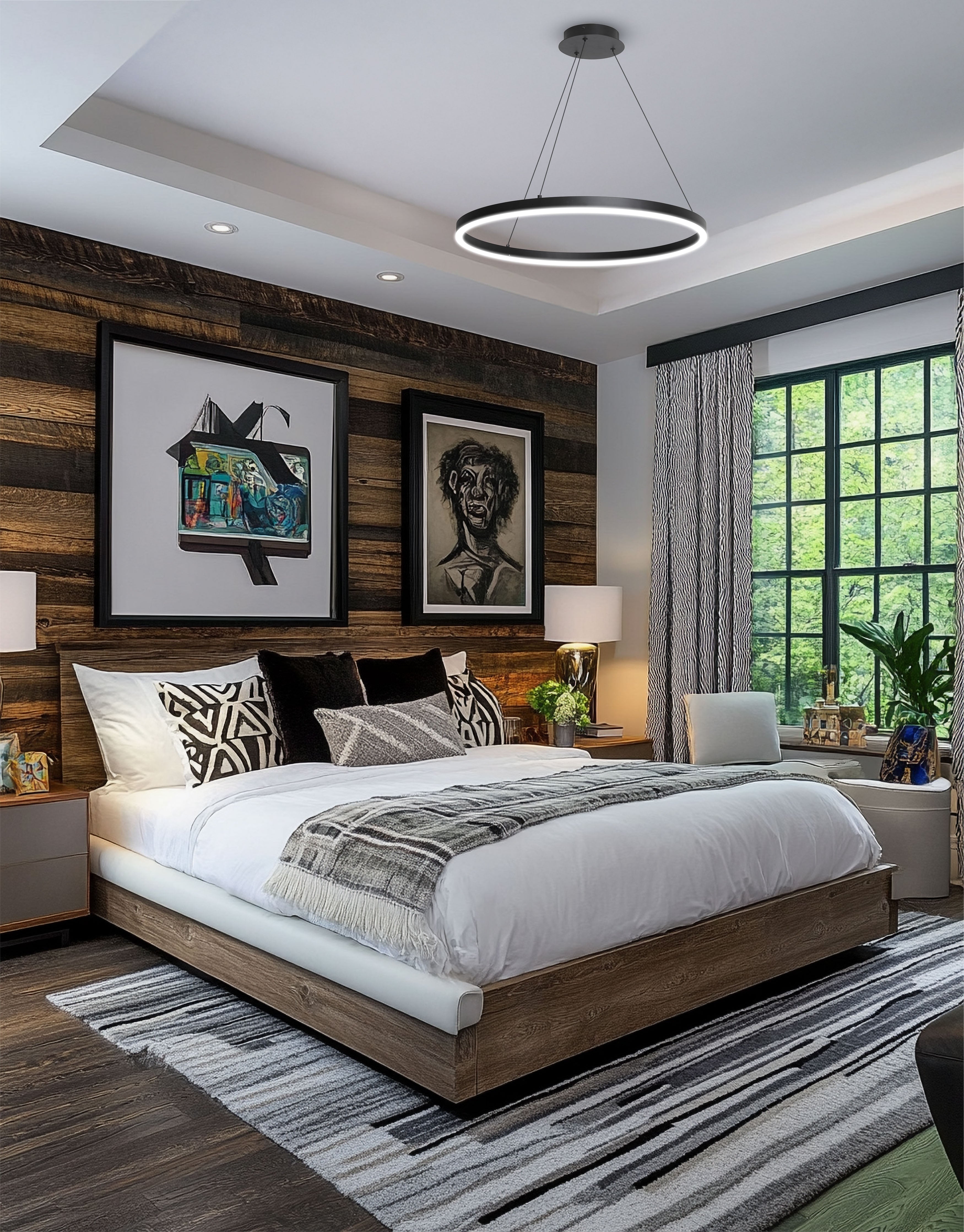 matte black chandeliers