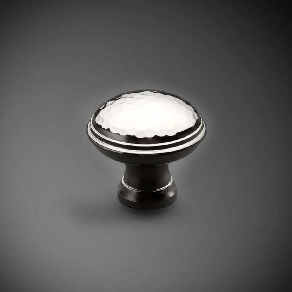 polished nickel cabinet knob