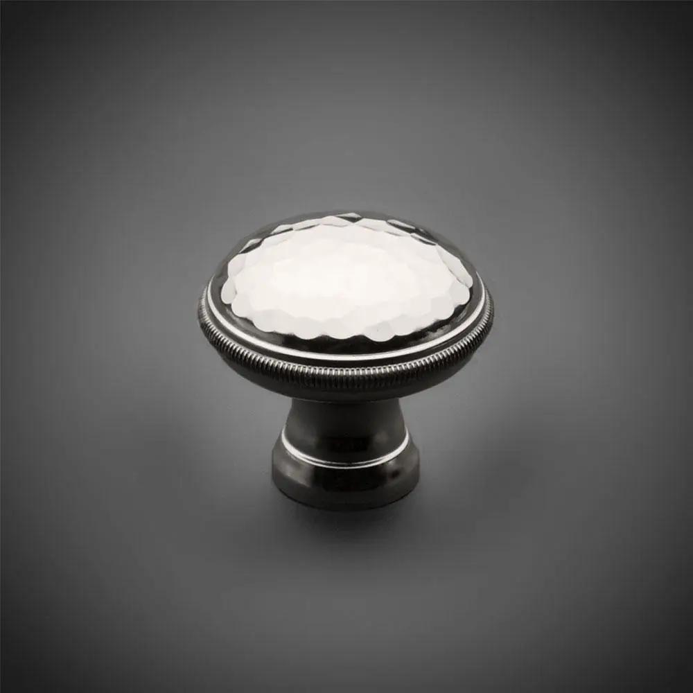 polished nickel cabinet knob
