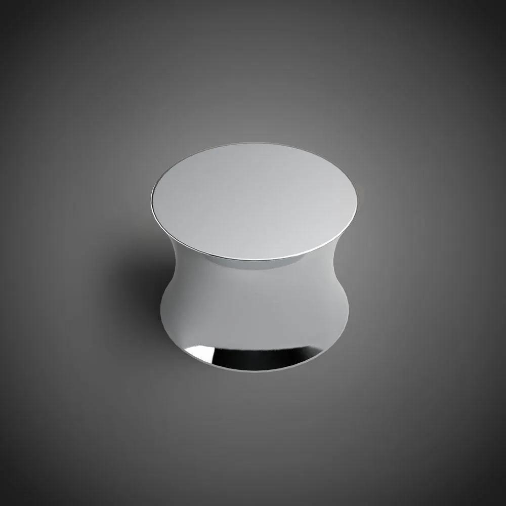 polished chrome cabinet knob