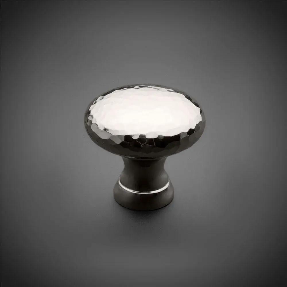 polished nickel cabinet knob