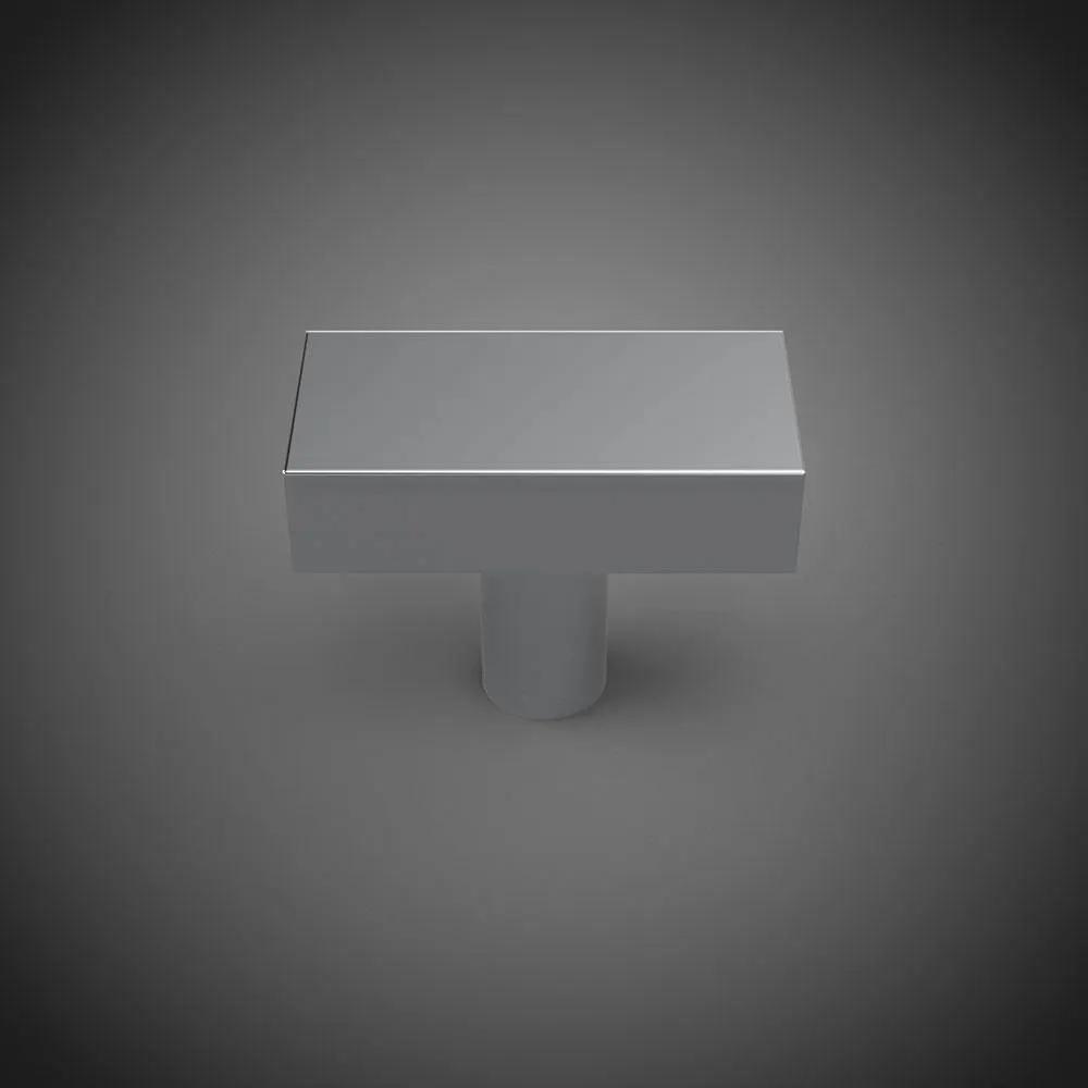 polished chrome cabinet knob