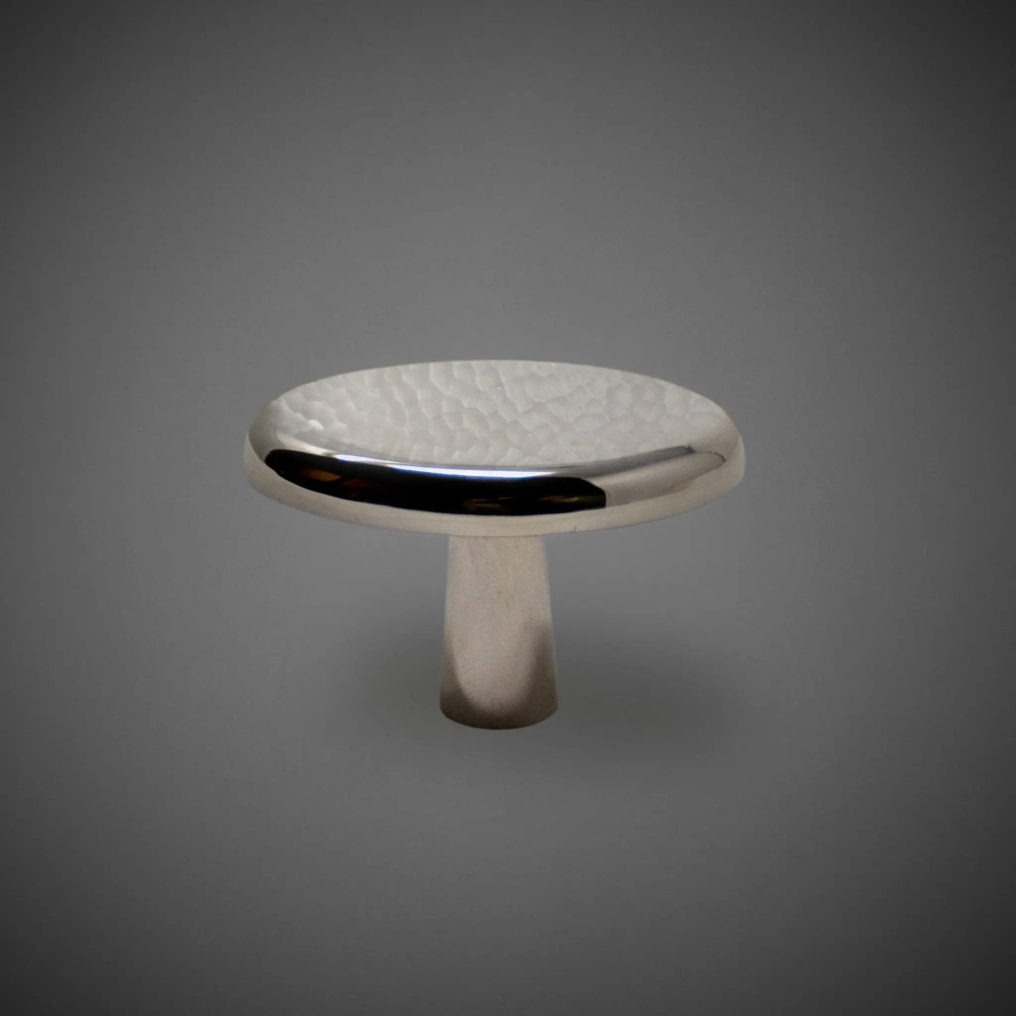 polished nickel cabinet knob