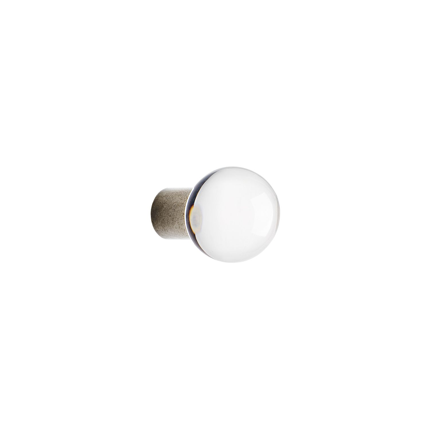 white bronze medium cabinet knob