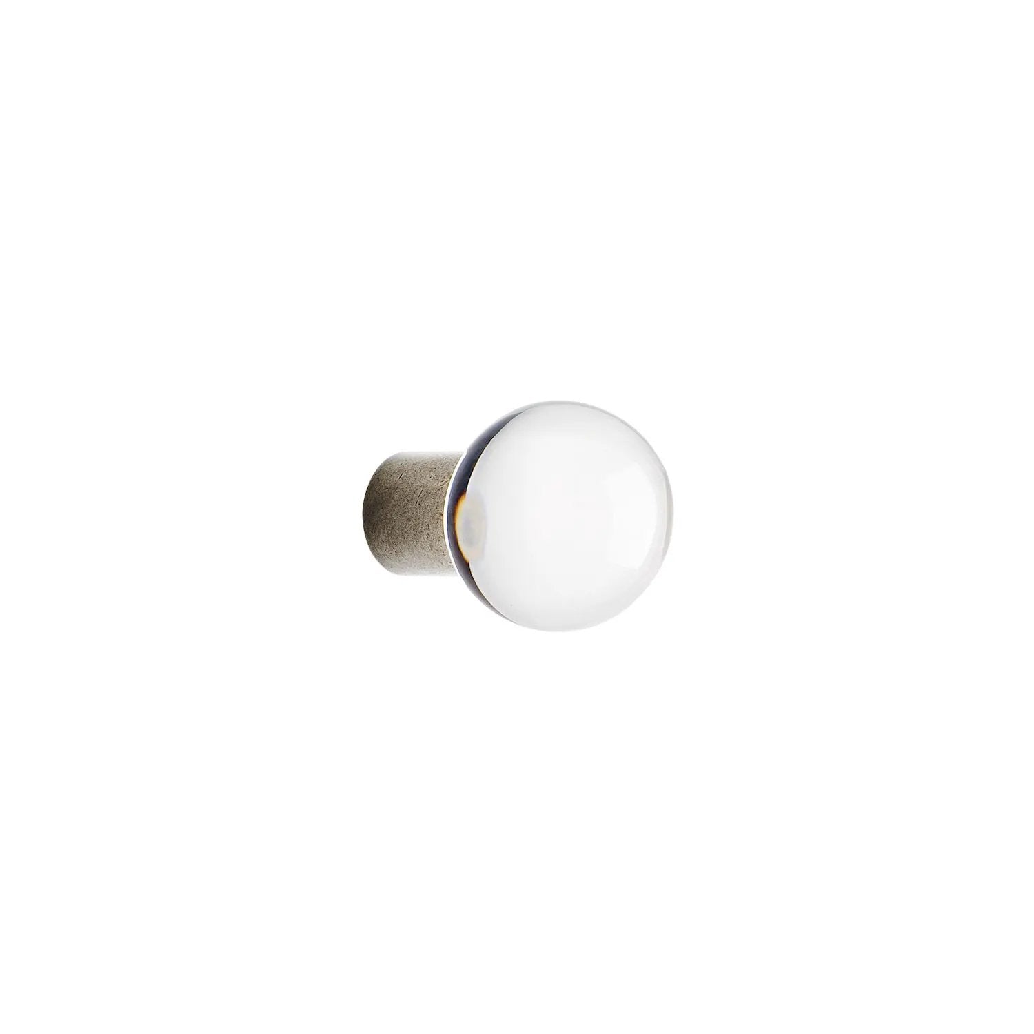 white bronze medium cabinet knob