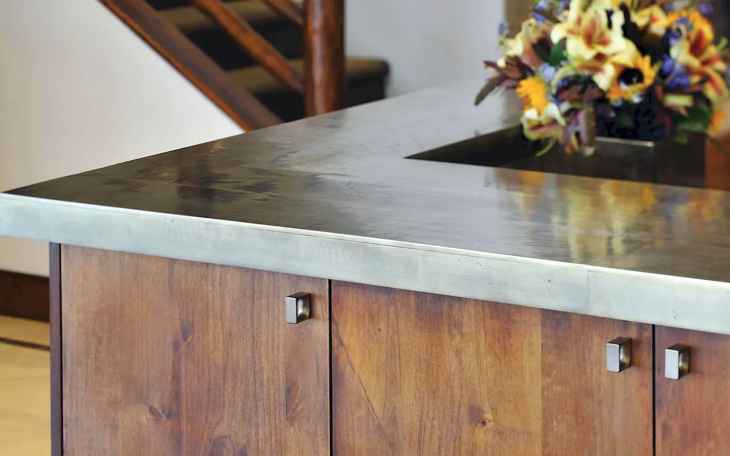 white bronze light cabinet pull