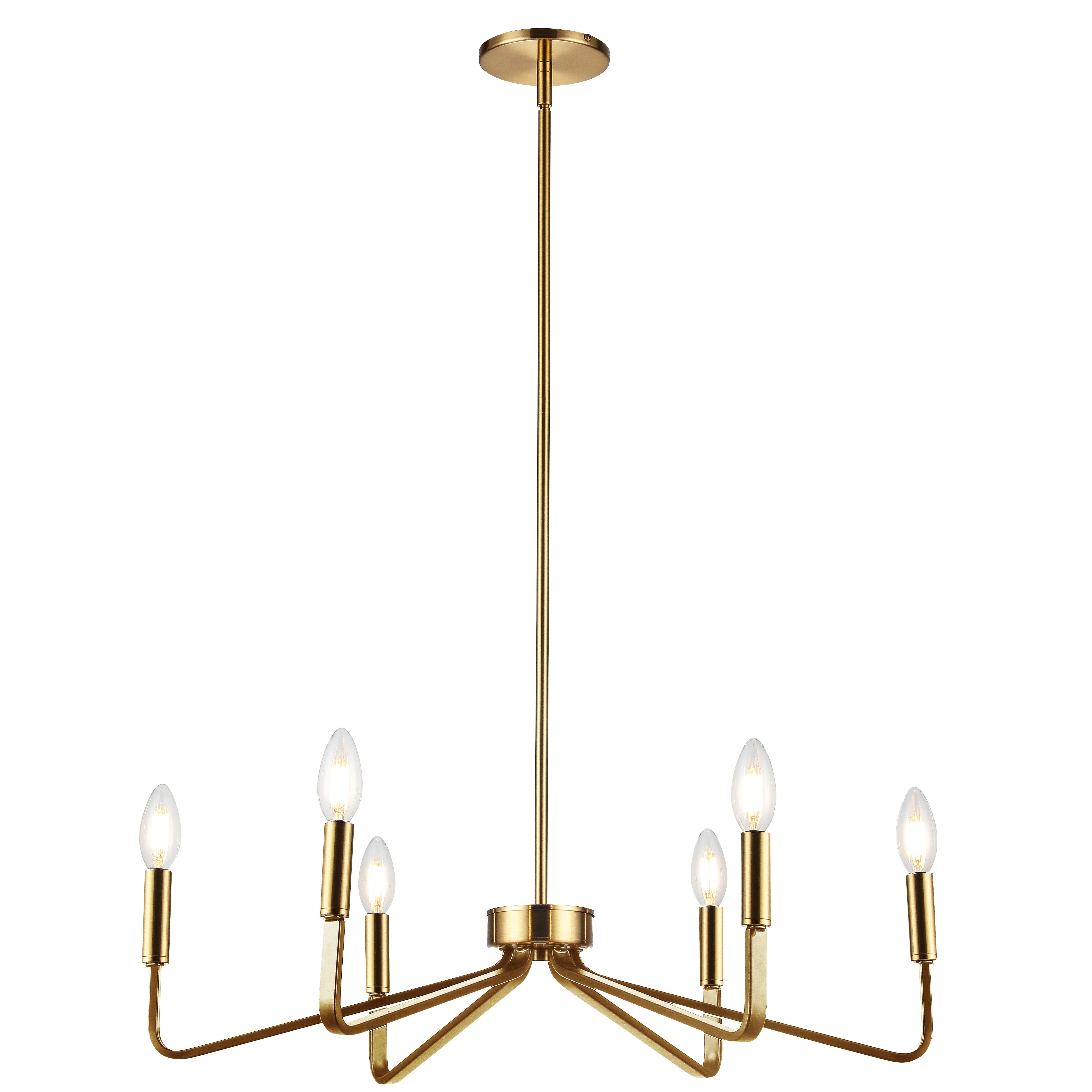 aged brass chandeliers