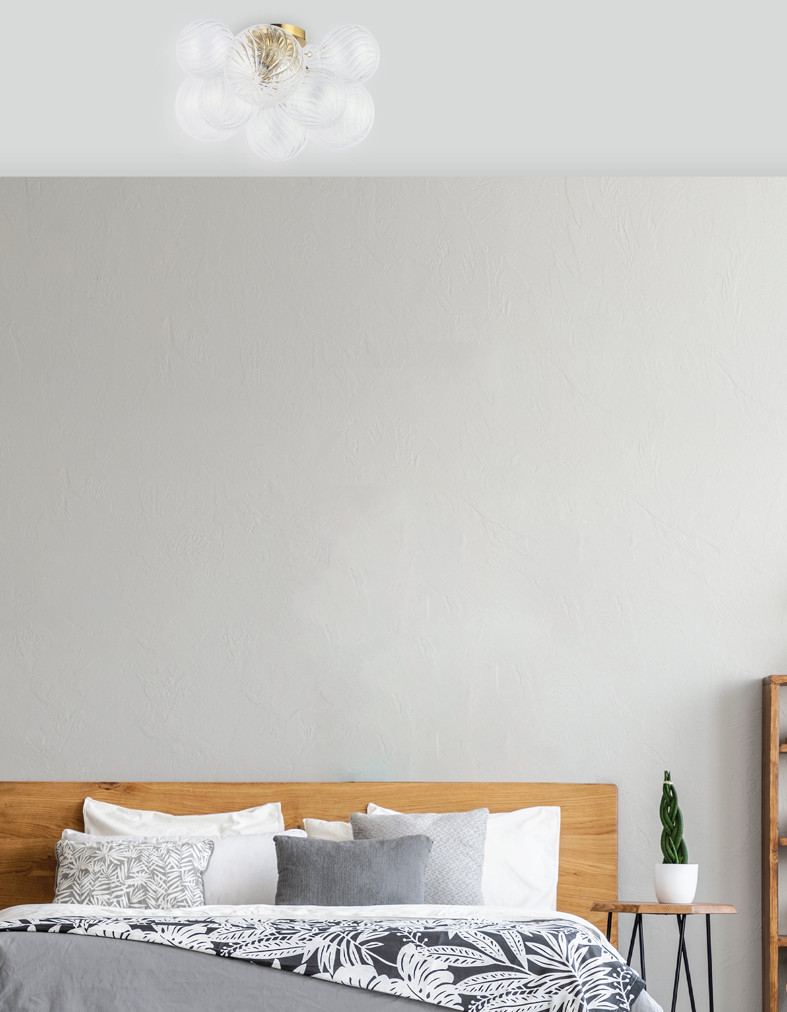 aged brass flush mount