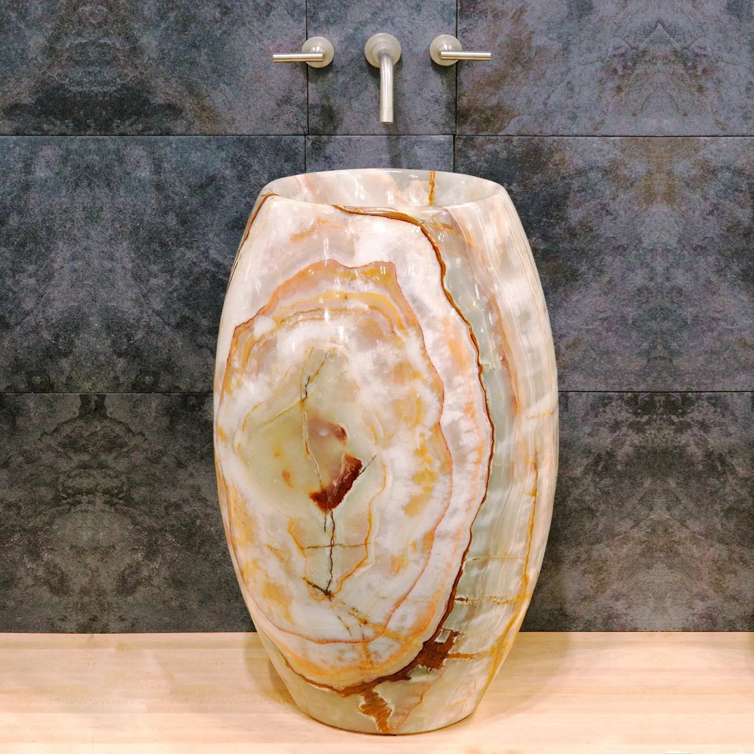 multi-color onyx sink