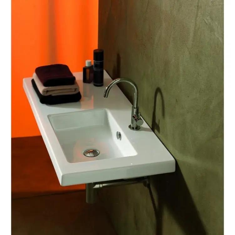 white bathroom sink