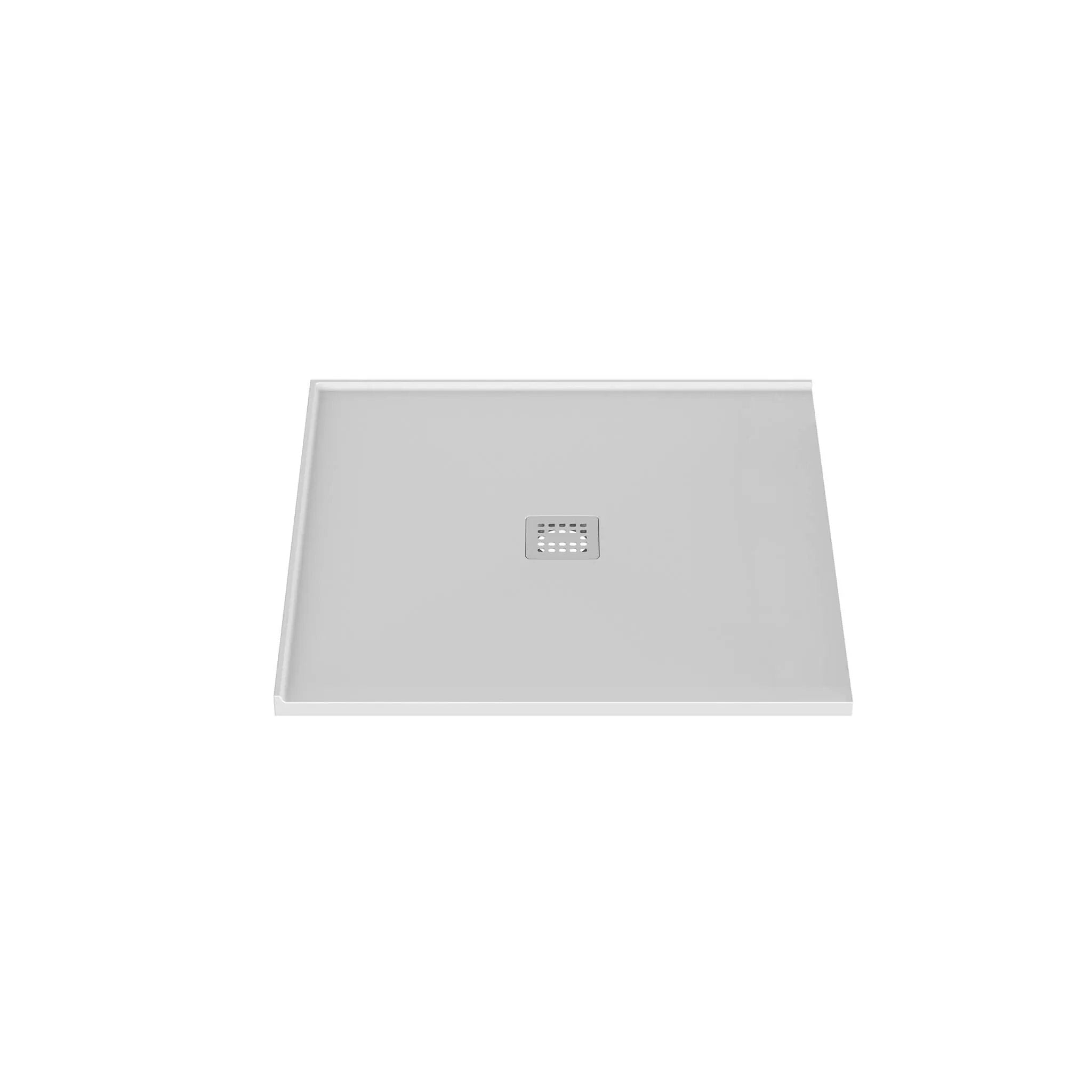 white shower base